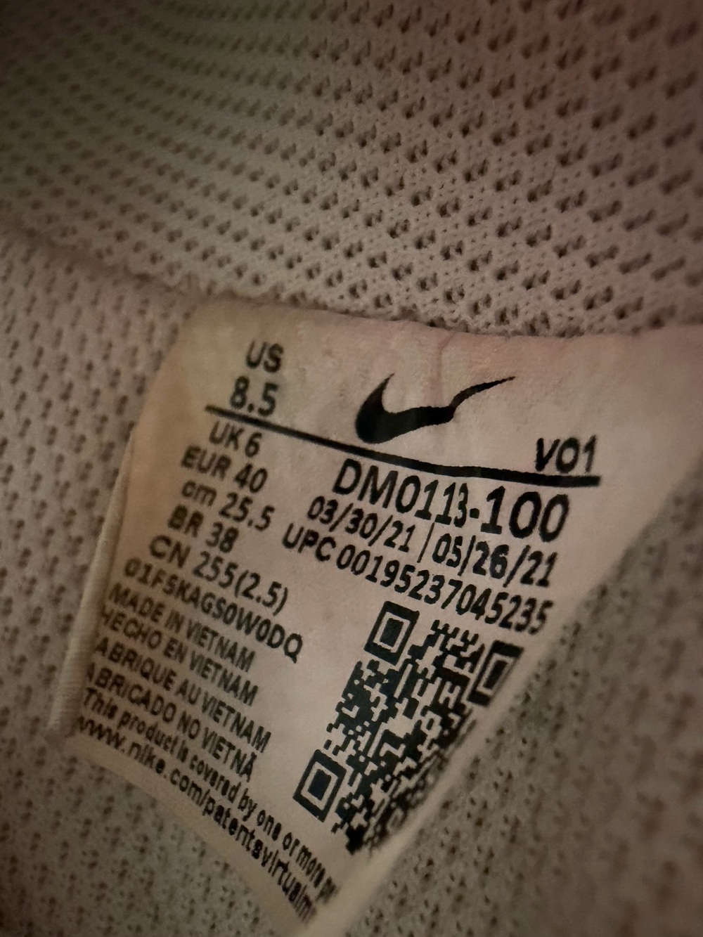 Nike Court Vision Alta LTR Triple White Platform Sneaker DM0113-100 Women's 8.5 - Picture 5 of 17